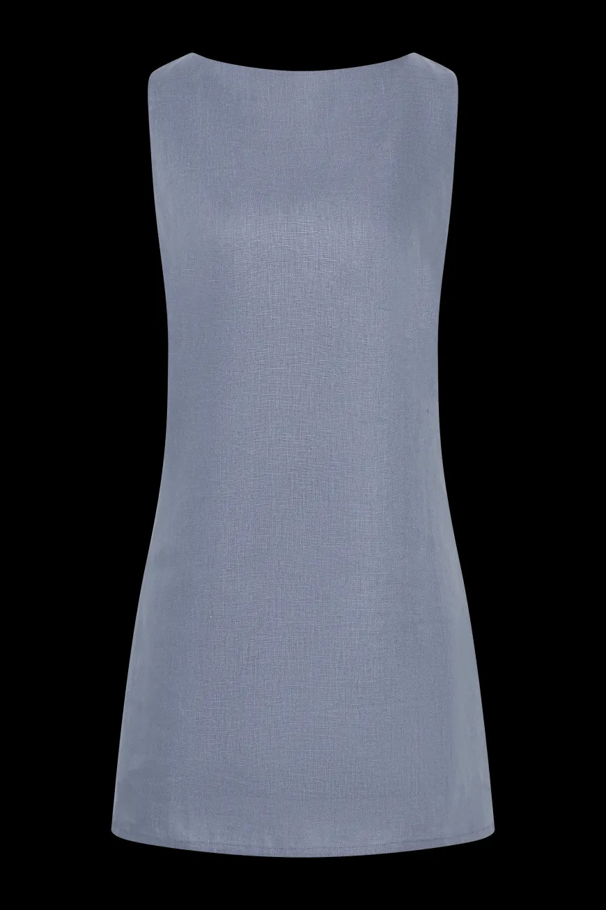 Nazarit Mini Dress Cornflower Blue