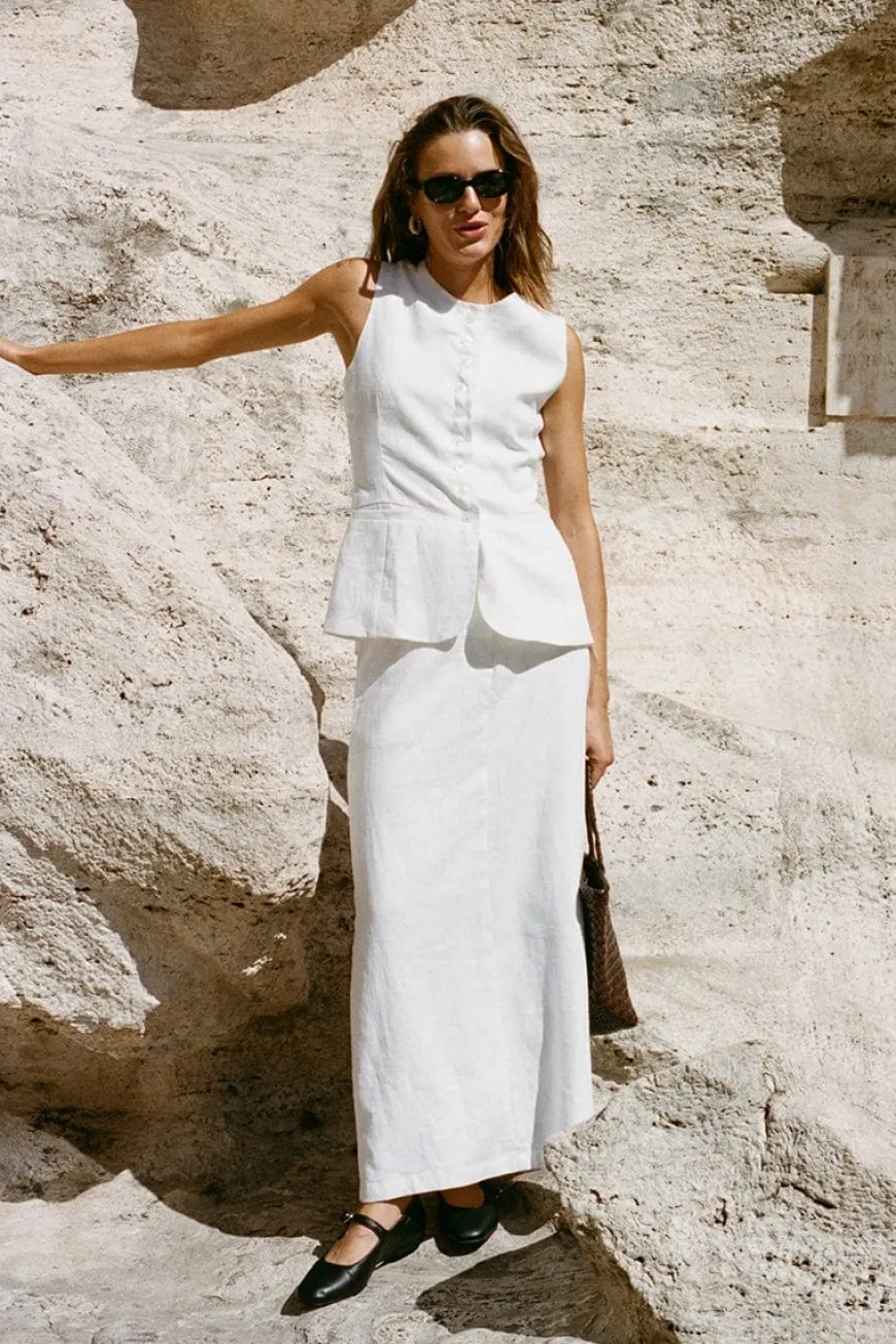 Nelli Skirt White