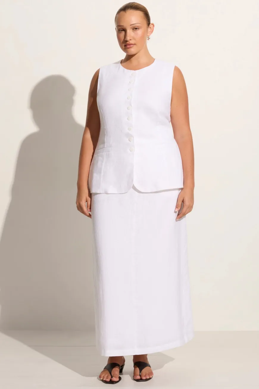 Nelli Skirt White
