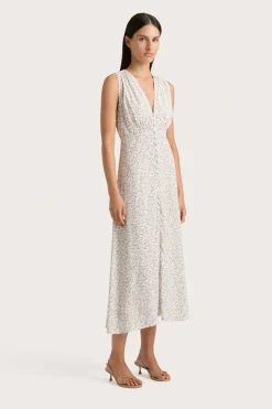 Oceane Midi Dress Calla Umber