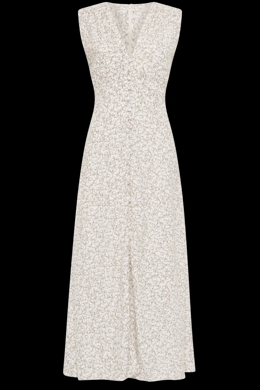 Oceane Midi Dress Calla Umber