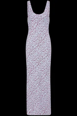 Olivia Maxi Dress Amaryllis Floral Blue