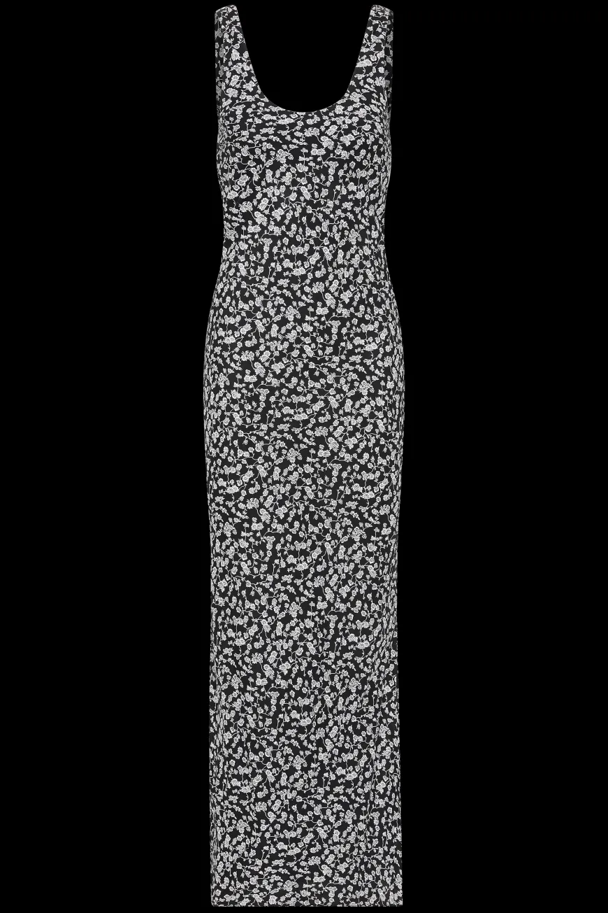Olivia Maxi Dress Amaryllis Floral Black