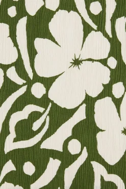 Ondina Midi Dress Pavito Floral Olive - Final Sale