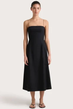 Ostano Midi Dress Black