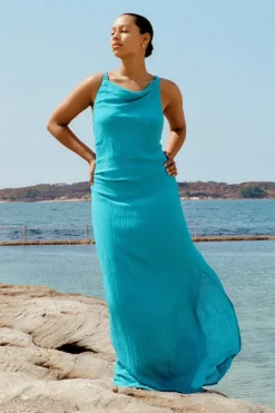 Palermo Maxi Dress Turquoise - Final Sale