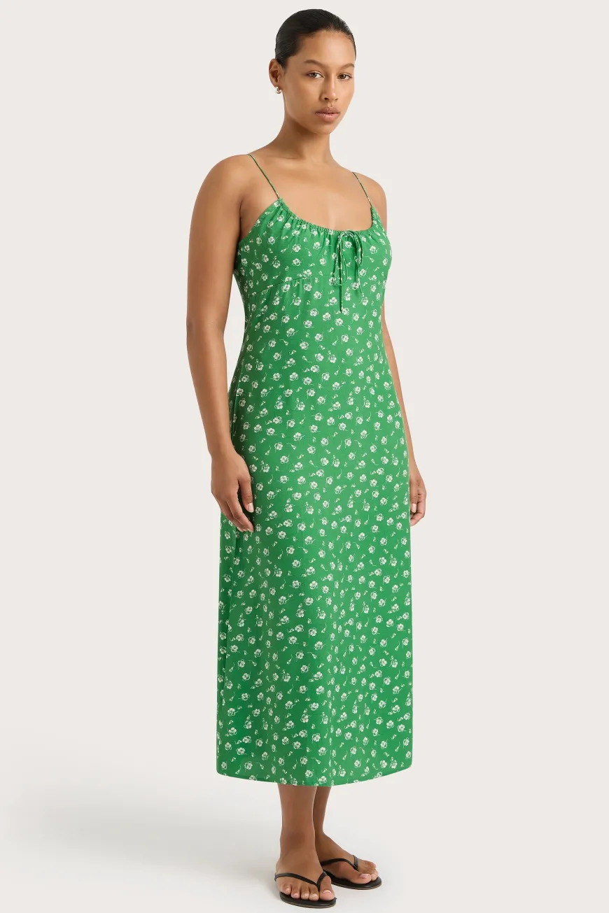 Pau Midi Dress Green