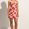 Penne Mini Dress Isadora Floral Red - Final Sale
