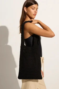 Piccolo Crochet Bag Black - Final Sale