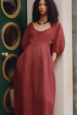 Raynara Maxi Dress Wine