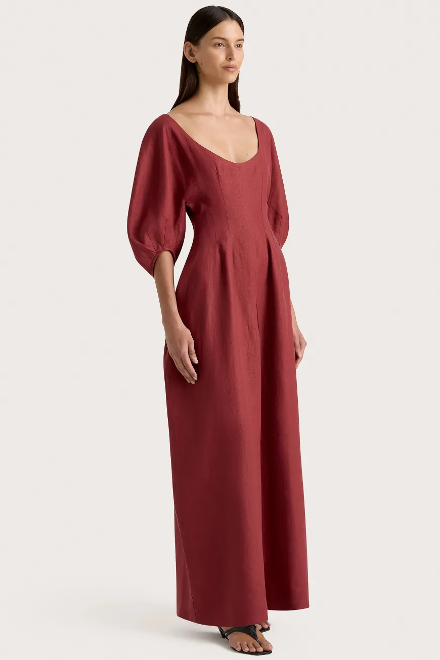 Raynara Maxi Dress Wine