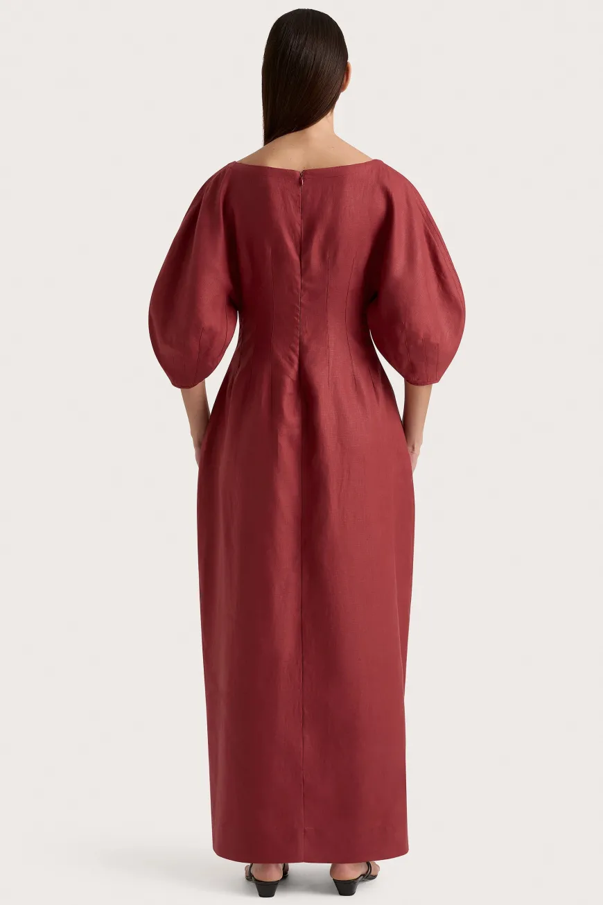 Raynara Maxi Dress Wine