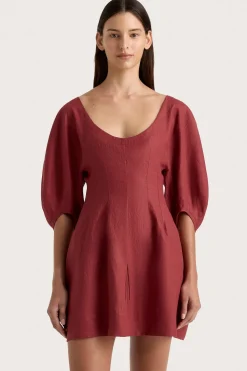 Raynara Mini Dress Wine