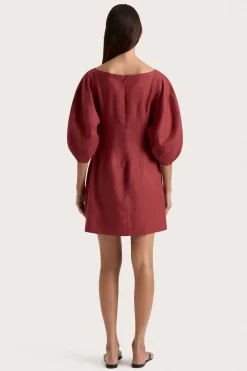 Raynara Mini Dress Wine