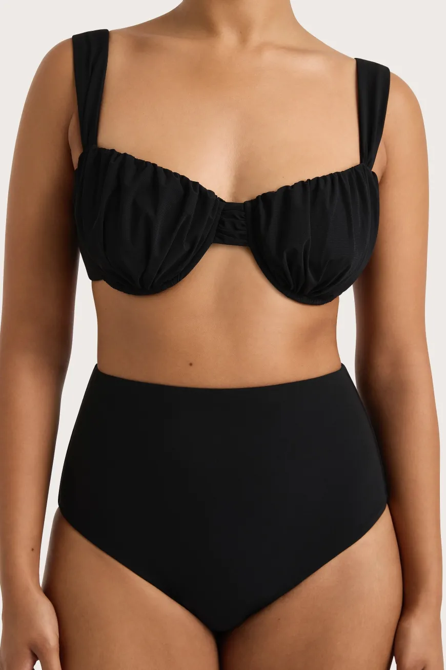 Reyes Bikini Bottom Black