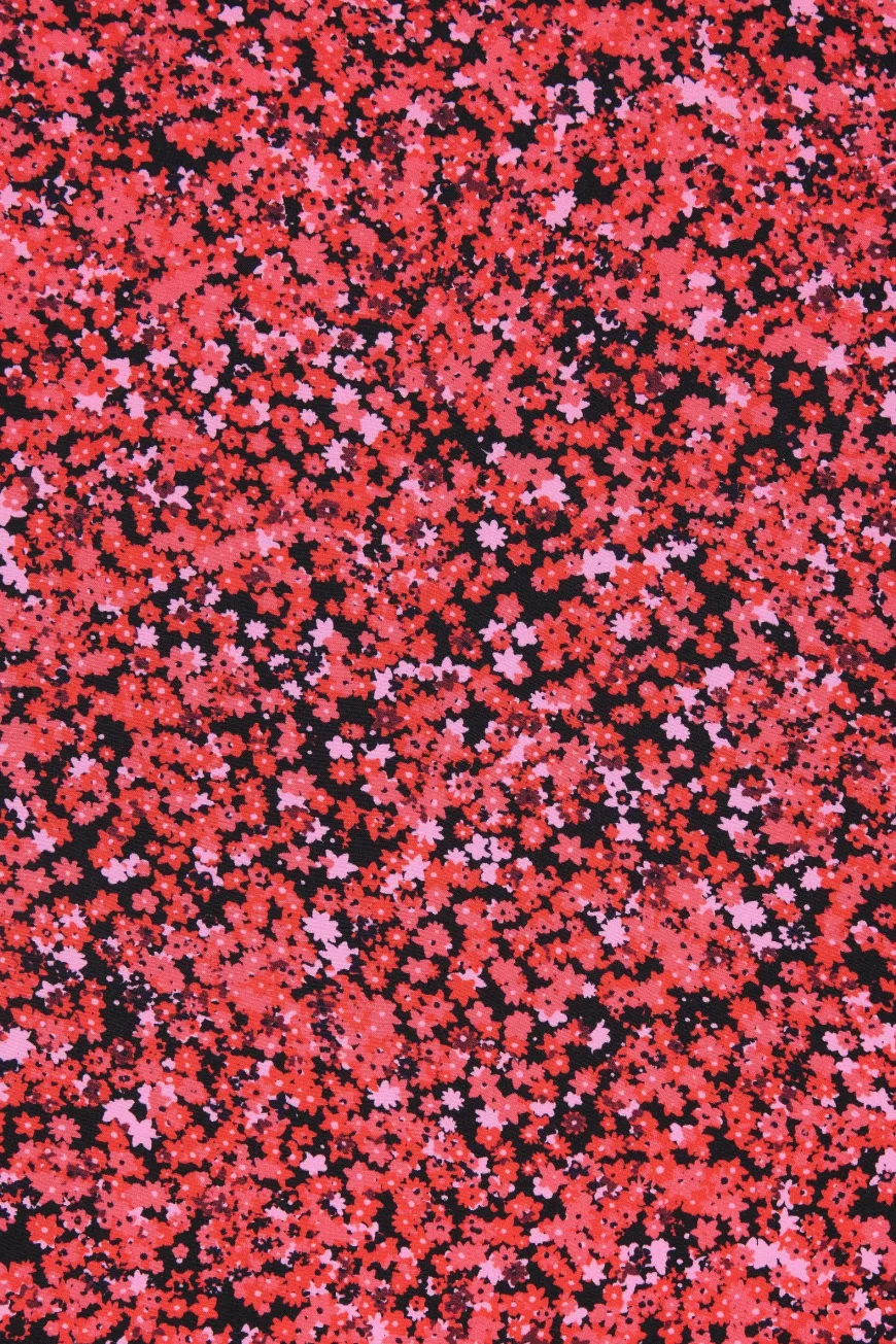 Rosas Midi Dress Meander Micro Red