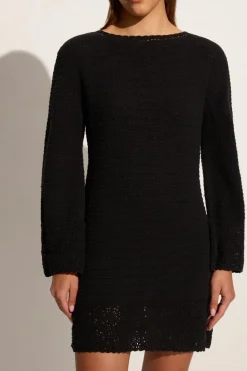 Ruia Handmade Crochet Dress Black - Final Sale