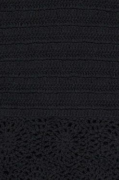 Ruia Handmade Crochet Dress Black - Final Sale