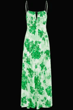 San Paolo Midi Dress Rosella Floral Green