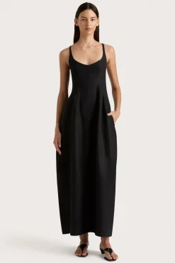 Sanne Midi Dress Black