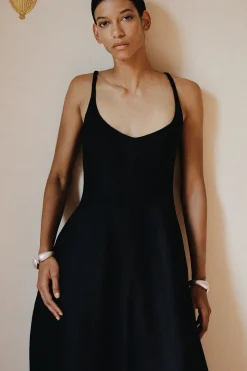 Sanne Midi Dress Black
