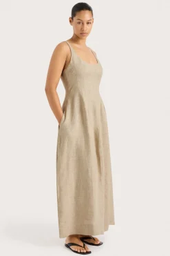 Sanne Midi Dress Oatmeal