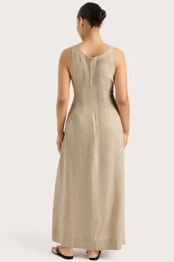 Sanne Midi Dress Oatmeal