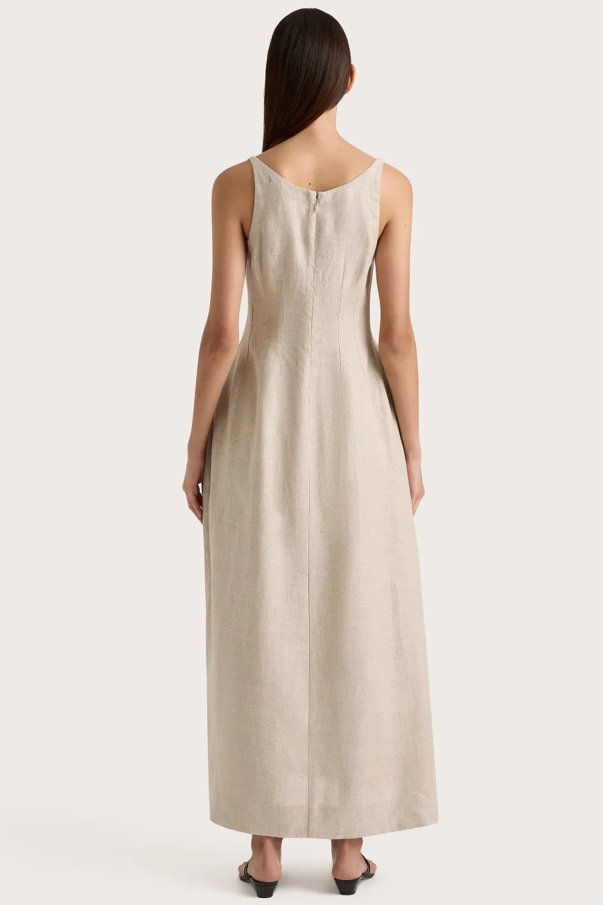 Sanne Midi Dress Oatmeal