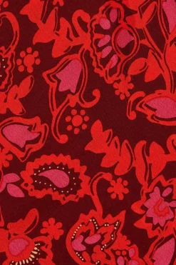 Santino Maxi Dress Selcetta Paisley Red