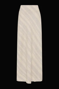 Sao Paulo Skirt Sand Sky Stripe