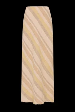 Sao Paulo Skirt Terracotta Stripe