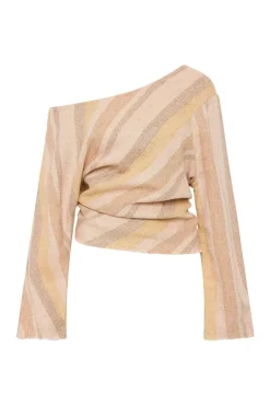 Sao Paulo Top Terracotta Stripe