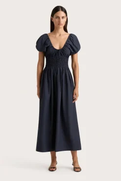 Seine Midi Dress Midnight