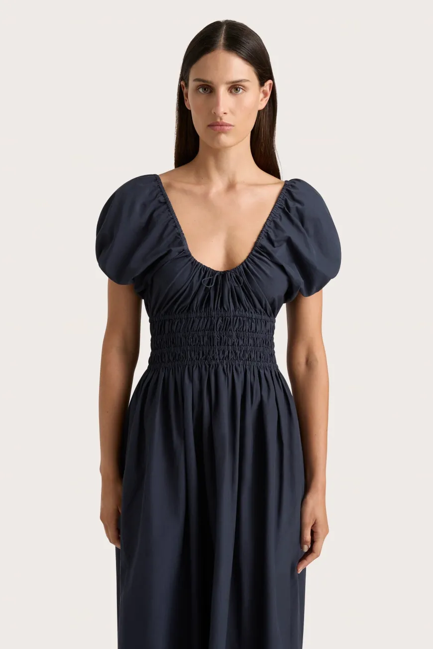 Seine Midi Dress Midnight
