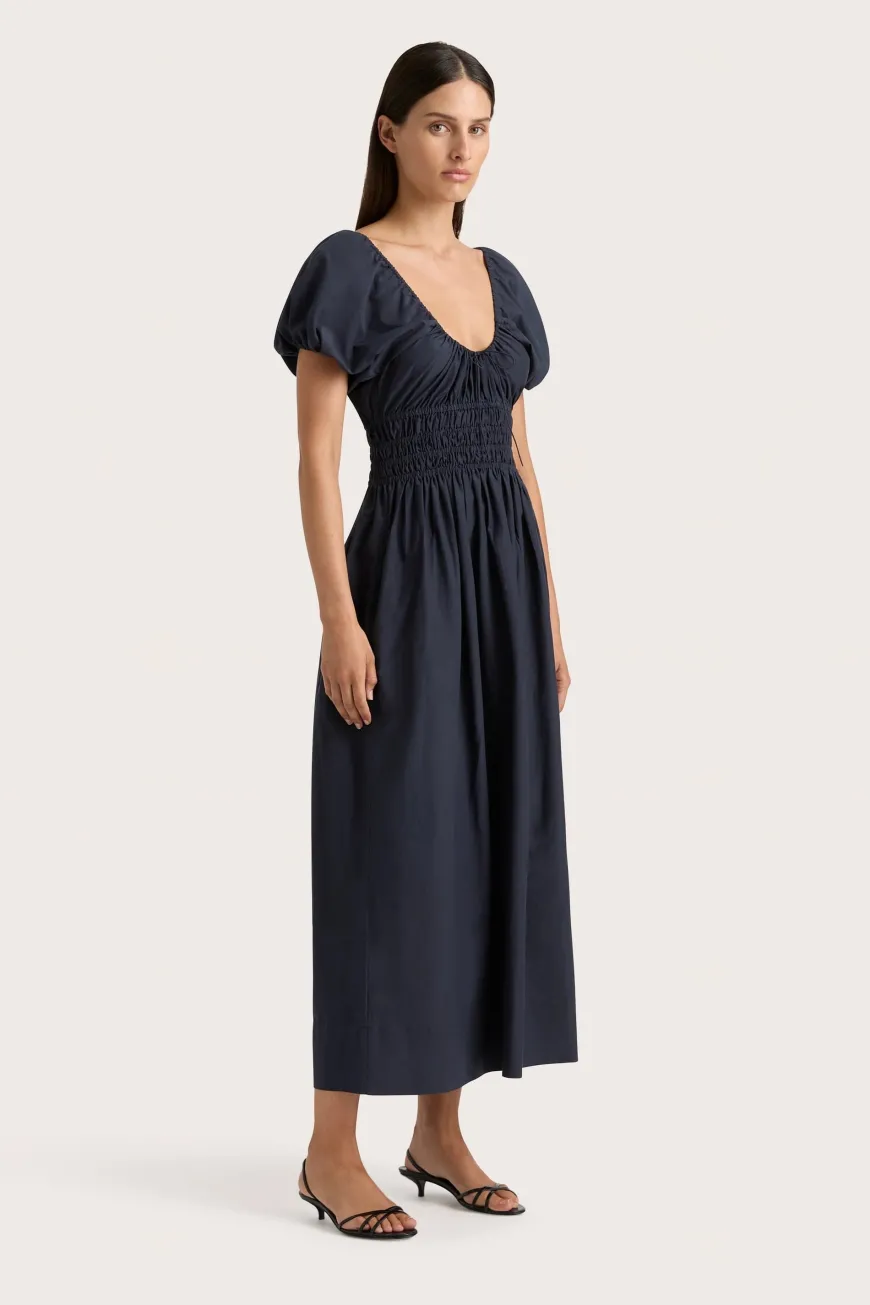 Seine Midi Dress Midnight