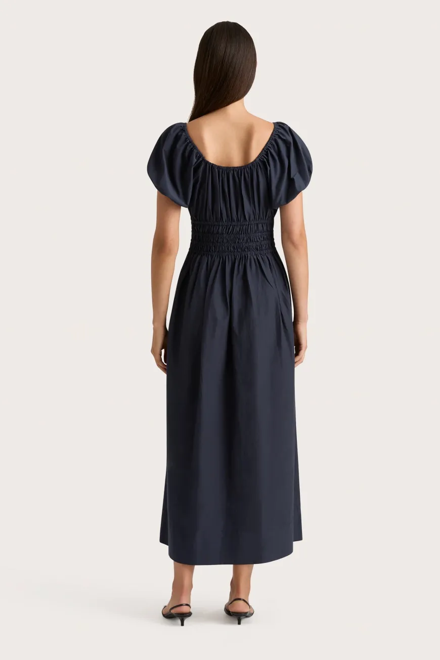 Seine Midi Dress Midnight