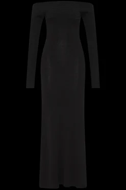 Selene Knit Maxi Dress Black
