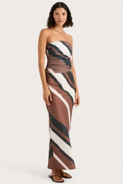 Setubal Top Futura Stripe Chocolate
