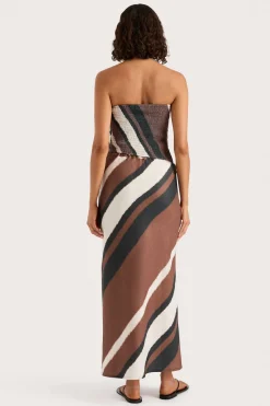 Setubal Top Futura Stripe Chocolate