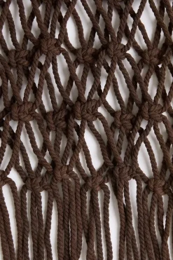 Sintra Macrame Dress Chocolate - Final Sale