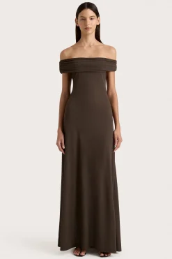 Sofie Maxi Dress Chocolate Brown