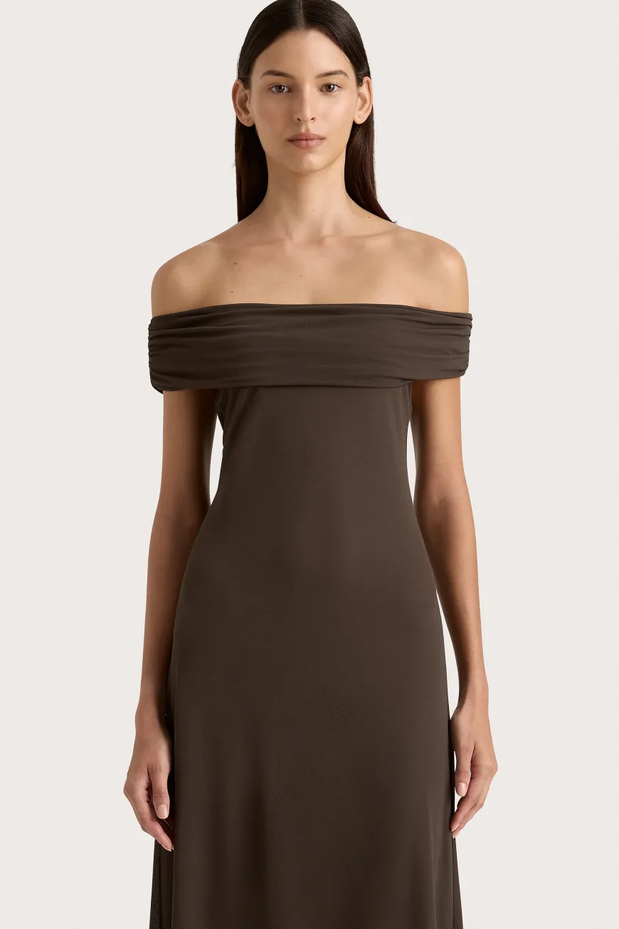 Sofie Maxi Dress Chocolate Brown