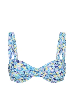 Sol Bikini Top Cala Nica Floral Blue (Exclusive) - Final Sale