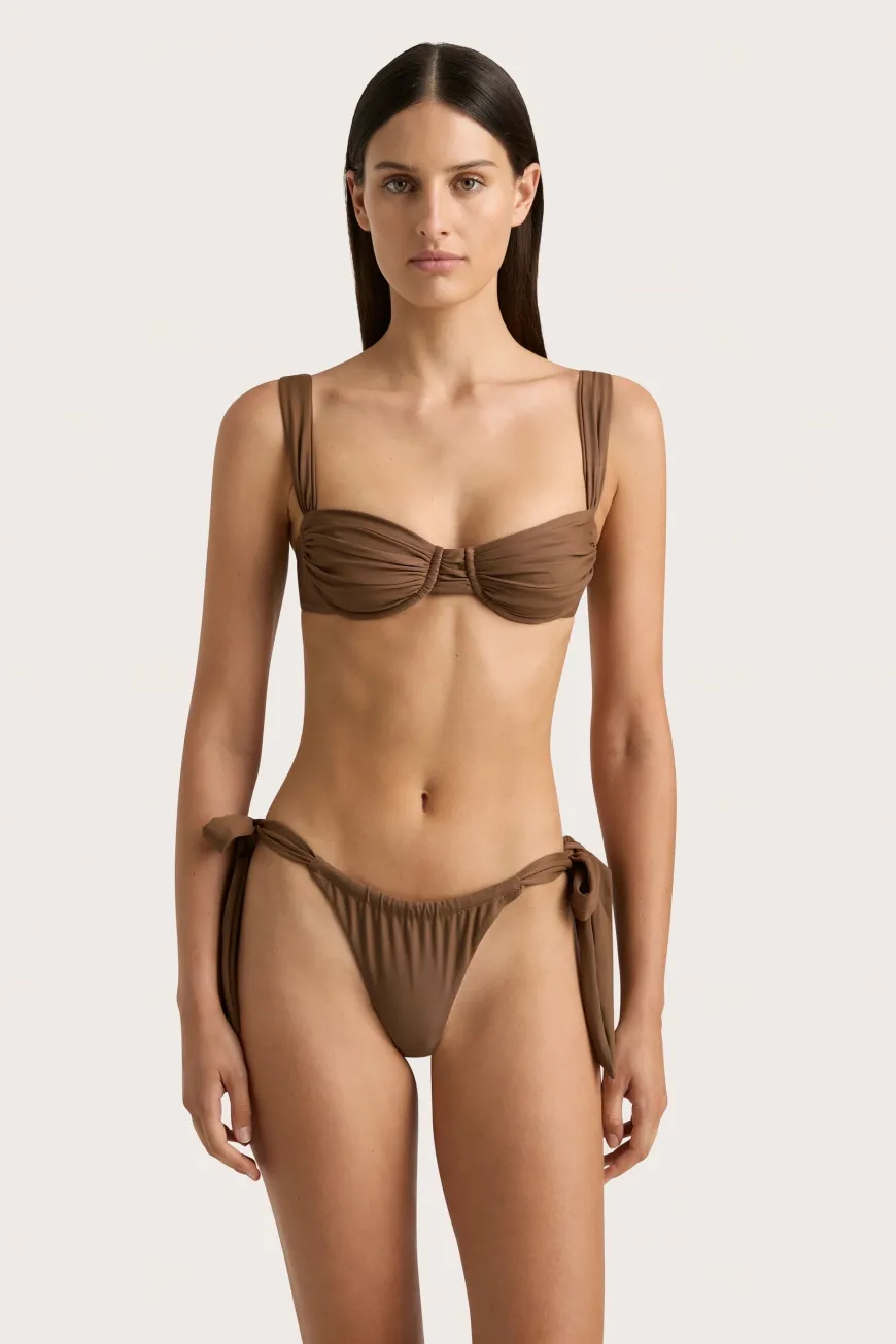 Sol Bikini Top Cocoa