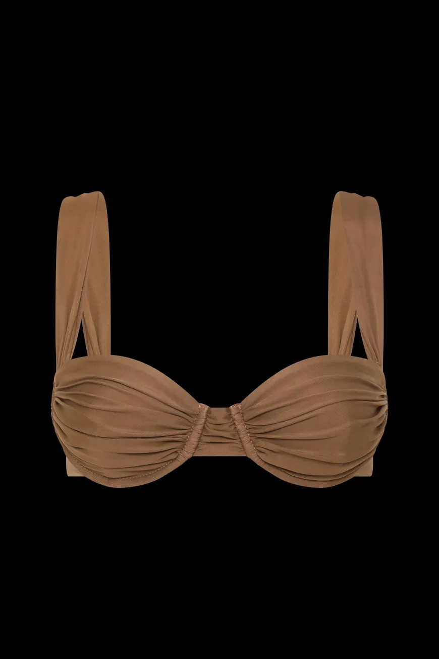 Sol Bikini Top Cocoa