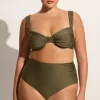 Sol Bikini Top Khaki - Final Sale