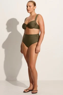 Sol Bikini Top Khaki - Final Sale