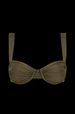 Sol Bikini Top Khaki - Final Sale