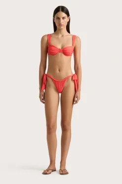 Sol Bikini Top Vermillion