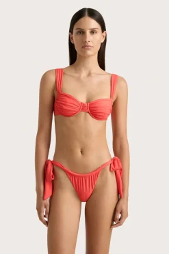 Sol Bikini Top Vermillion